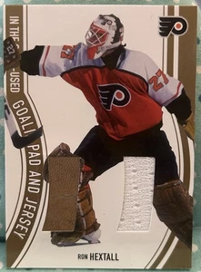 RON HEXTALL 2002-03 In The Game-Used Be A Player Goalie Pad And Jersey Relics - Picture 1 of 2