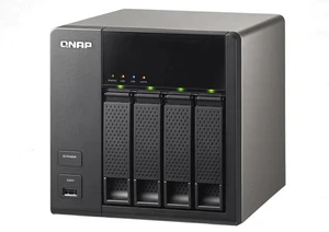 QNAP TS-412 Network Attached Storage Marvell 6281 256MB 4 x 3Tb WD SATA HDD's - Picture 1 of 19