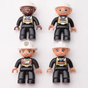 Lego Duplo Firemen Figures People Male Fire Service Emergency Services Figures - Picture 1 of 3