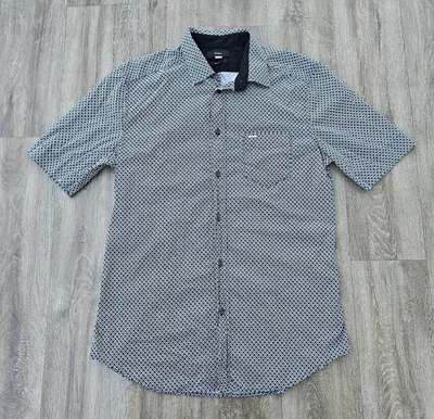 Diesel Mens Sz Large Button Down Shirt Slim Fit Short Sleeve - Image 1 of 4