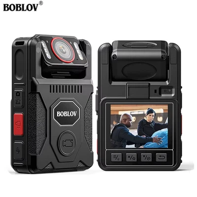 M7 Pro 4K GPS Body Camera 256GB Video Recorder 180° Rotate Lens Mounted Camera 4 - Image 1 of 4