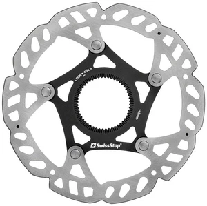 SwissStop Catalyst Pro Disc Rotor - 140mm, CenterLock, Silver/Black - Picture 1 of 1