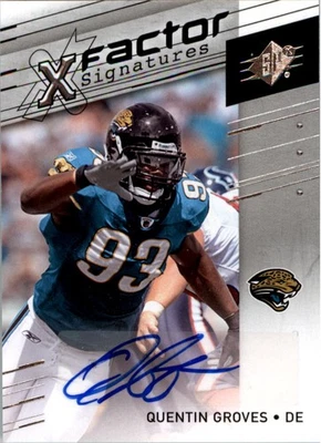 2009 SPx X-Factor Autographs #XQG Quentin Groves Auto - FB - Image 1 of 2