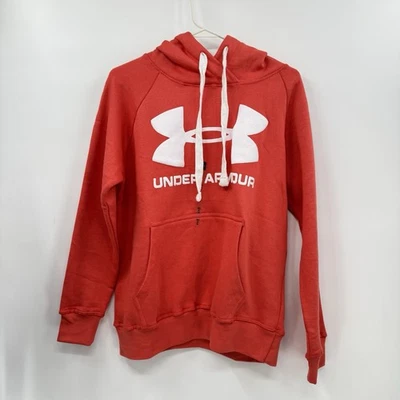 Sudadera con Capucha Naranja Under Armour para Niños Calce Suelto Logo Sudadera Mediana Foto 1 de 4