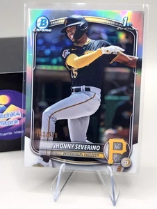 2025 Bowman Chrome⚾ Jhonny Severino BCP-233😎 1st Bowman Refractor /499 Pirates - Picture 1 of 2