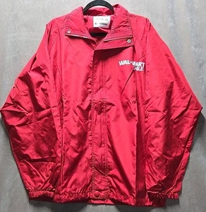 VTG Walmart Windbreaker Jacket Mens XL Red Lightweight Shareholders Chile - Picture 1 of 8
