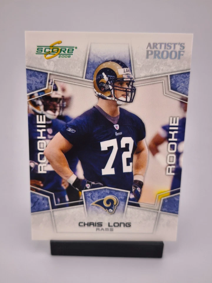 Chris Long ROOKIE /32 Artist's Proof 2008 Donruss Score NFL St. Louis Rams - Image 1 of 2