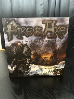 Fire and Axe Board Game A Viking Saga New Open Box Ragnar Brothers - Image 1 of 3