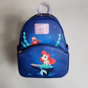 NWT Loungefly Disney The Little Mermaid & Sebastian Mini Backpack Hard tag - Picture 1 of 10