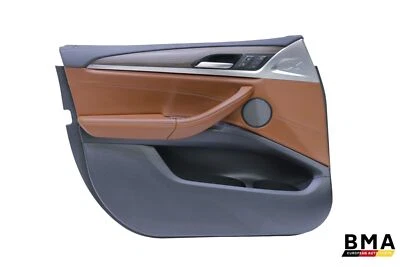 Conjunto de panel de puerta de cuero marrón tartufo delantero izquierdo BMW X4M F98 2020-2024 OEM Foto 1 de 4