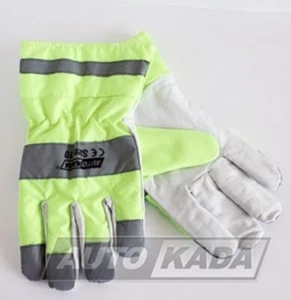 Guantes mecánicos AUTO KADA talla 10 (XL) INVIERNO amarillo reflectante piel de cabra AKG410 - Imagen 1 de 4