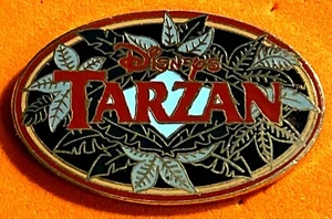 DISNEY WDW 1999 DISNEYS TARZAN 3 PIN SET #141 LOGO PIN ONLY - Picture 1 of 1