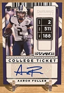 2020 Panini Contenders Draft Picks College Ticket RC Aaron Fuller #323 Seahawks - Picture 1 of 2