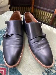 Herren 44 Millburn Doppel Mönch Riemen Elegant Schuhe 11 M Schwarz Kalbsleder Leder - Bild 1 von 6