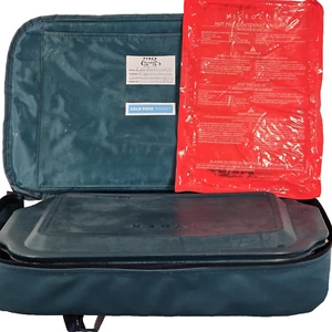 Cazuela Pyrex 233 S de vidrio transparente 3QT con tapa verde y bolsa de transporte - Imagen 1 de 19