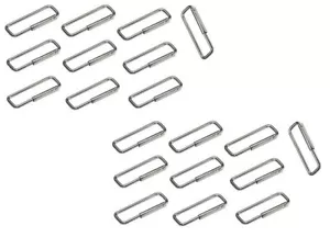 20 Pack HILLMAN Slip Sleeve Key Rings Nickel Steel 701280 Ring - Bild 1 von 6