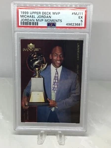 1999 UD MVP MVP Moments #MJ11 Michael Jordan PSA 5 (8 in all grades) - Picture 1 of 2