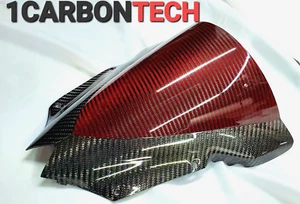 08-09-2010-2011-2012-2013-2015-2016 YAMAHA YZF R6 FIBRA DE CARBONO HÍBRIDO PARABRISAS - Imagen 1 de 12