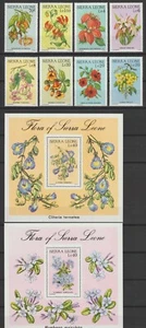 SIERRA LEONE 1986 SG 950/957 + MS 958 MNH - Picture 1 of 2