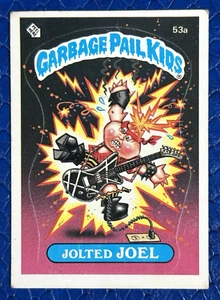1985 Topps Garbage Pail Kids 2nd Series 2 Jolted Joel 53a Matte 1 Star - Picture 1 of 2