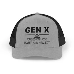 Gen X Snapback Trucker Cap, Vintage Style Mütze, Humor Bekleidung, Geschenk für Gen Xers - Bild 1 von 2