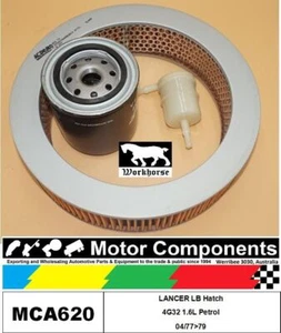 FILTER SERVICE KIT for MITSUBISHI LANCER LB Hatch 4G32 1.6L Petrol 04/77>79 - Picture 1 of 2