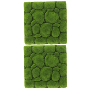 2pcs Lifelike Faux Moss Wall Decor Fake Moss Turf DIY Wall Moss Ornament - Picture 1 of 12