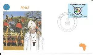 MALI PREMIER JOUR FDC 1990 VISITE DU PAPE JEAN PAUL II - Photo 1/1