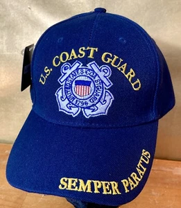 US Coast Guard Semper Paratus Baseball Hat Cap Dark Blue USCG NEW - Picture 1 of 13