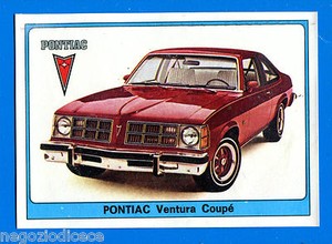 SUPER CAR - 1977 Panini - Figure - Sticker No. 159 - PONTIAC VENTURA - Rec