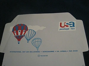 Scott US #UC46,15 Cent Hot Air Ballooning Air Letter Sheet Unfolded, MNH, 1973.. - Picture 1 of 2