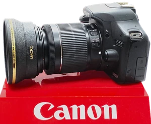 HD WIDE ANGLE LENS + MACRO FOR  Canon EOS Rebel T7 DSLR Camera with 18-55mm Lens - Picture 1 of 10