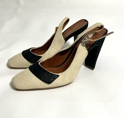 Salto VIA SPIGA Salto Quadrado Elegante Amostra Exclusiva Feminino EUA 6M - Imagem 1 de 4