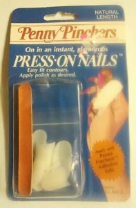 Lee Vtg Penny Pinchers Press On Nail Tip Kit - Picture 1 of 6
