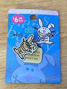 Collar con dije It's Happy Bunny Its Not Fair To You How Cool I Am *NUEVO* DB1 - Imagen 1 de 4