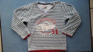 Schlafanzug Oberteil für Jungen in blau in Größe 128 von C&A, gestreift Nicki - Bild 1 von 4