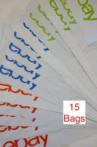 lot of 15 eBay Branded Polyjacket Envelopes 10" x 12.5" Poly Bags I SHIP FAST! - Picture 1 of 4