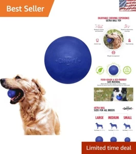 SuperChewy Tough Dog Ball Toy – Durable Natural Rubber for Aggressive Chewers - Picture 1 of 10