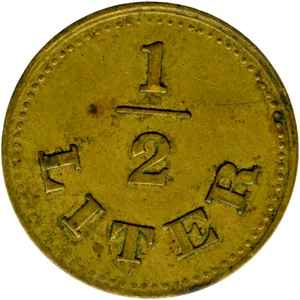 ☆ ☆ ALEMANIA ☆ FICHA DE CERVEZA • 1/2 LITRO • FICHA ANTIGUA DE ALEMANIA ☆ MONEDA JETON ☆C2468 - Imagen 1 de 4