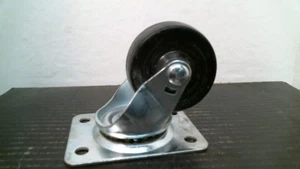 Shepherd Hardware 9478 2-1/2" Soft Rubber Swivel Plate Caster, FREE SHIPPING - Picture 1 of 1