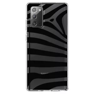 Clear Case for Galaxy Note Black & Clear Zebra Stripes - Picture 1 of 7