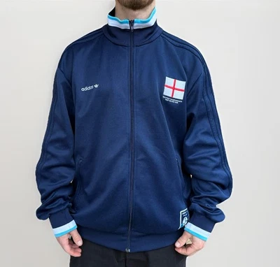 DDP Vintage 2008 Adidas Chaqueta de Pista Nacional Inglaterra Fútbol Copa Mundial 1996 Raro Foto 1 de 4