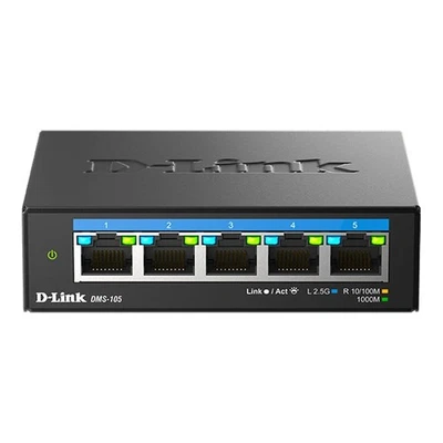 D-Link 5-Port 2.5GB Unmanaged Gaming Switch with 5 x 2.5G - Multi-Gig Network... - Image 1 of 4