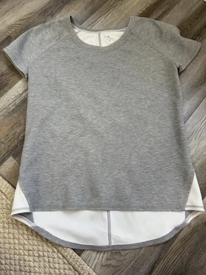 Sudadera para mujer Athleta gris neopreno estructurado talla M nueva sin etiquetas Foto 1 de 3
