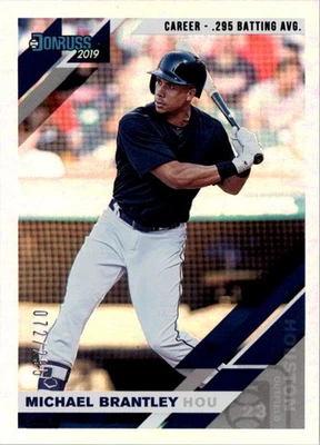 2019 Donruss Career Stat Line #63 Michael Brantley /295 - NM-MT - Image 1 of 2