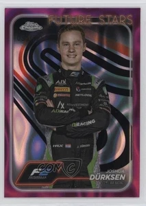2024 Topps Chrome Formula 1 rifrattore lava fucsia /225 Joshua Durksen Dürksen - Foto 1 di 3