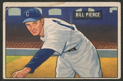 1951 Bowman #196 Bill Pierce  ^^ Chicago White Sox ROOKIE RC  ~ VG+ - Image 1 of 3