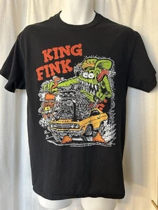 T-shirt: camicia vintage king fink rat fink big daddy ed roth 2003 moonies hotrod - Foto 1 di 7