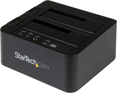 StarTech.com Standalone Hard Drive Duplicator, External Dual Bay Black  - Image 1 of 4