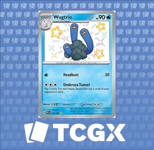 Pokemon - Wugtrio - 122/091 - SV: Paldean Fates - Holo - Shiny Rare NM - Bild 1 von 1